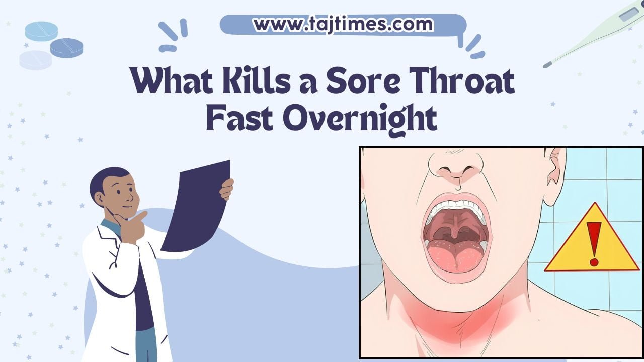 what kills a sore throat fast overnight